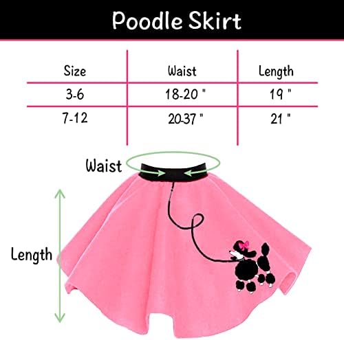 1950s Poodle Skirt Costume for Girls 50s Day More