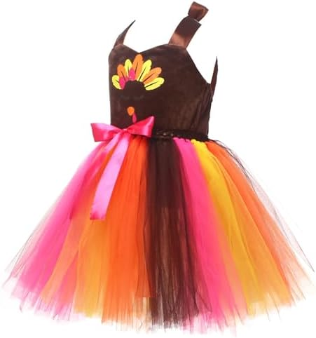 Comfortable Stylish Kids Thanksgiving turkey Girls Costume