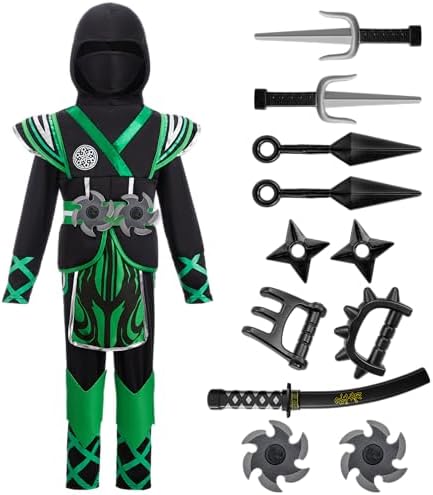 Spooktacular Kids Ninja Costume for Boys - Action-Packed Halloween Fun