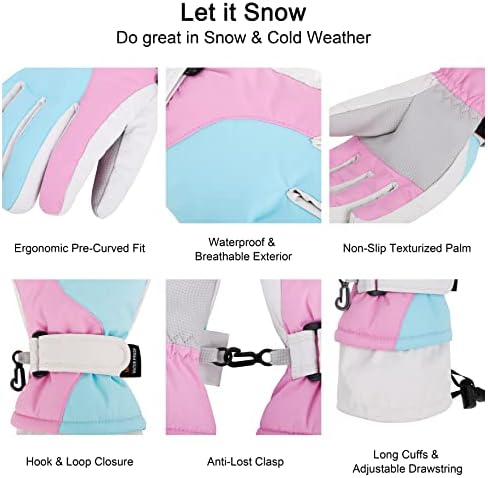 Stay Warm in the Snow - Kids Cotton Gloves Waterproof Water repellent