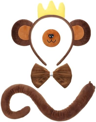 Maiteenly Halloween Monkey Accessories Set for Kids and Men
