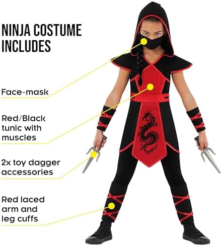 Morph Ninja Costume for Girls Zapping Halloween Sh Notations
