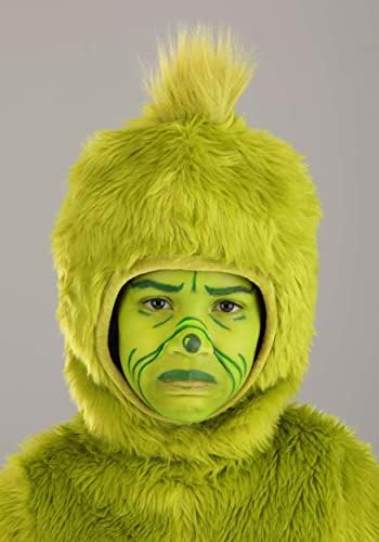 Perfect Dr Seuss The Grinch Costume Open Face Faux Fur