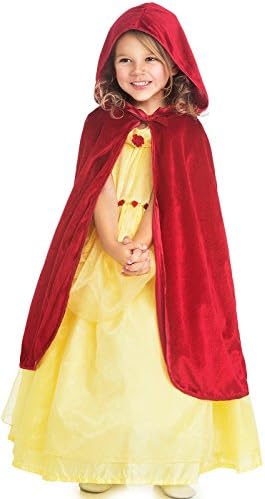 Little Adventures Pretend Play Hooded Cloak Red SM Ages 1-5