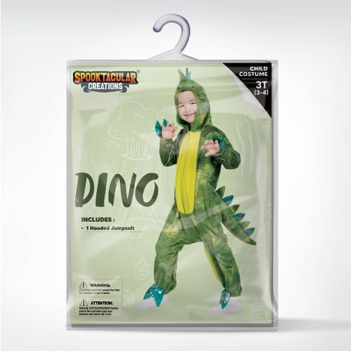 Spooktacular Creations Halloween Jumpsuit for Kids - Shining T-Rex