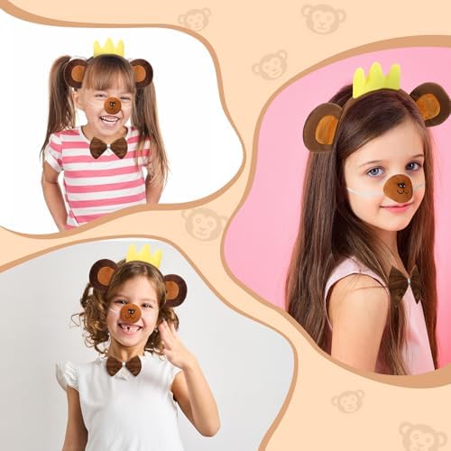 Maiteenly Halloween Monkey Accessories Set for Kids and Men