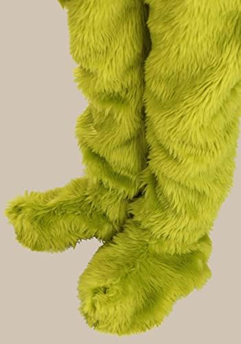 Perfect Dr Seuss The Grinch Costume Open Face Faux Fur