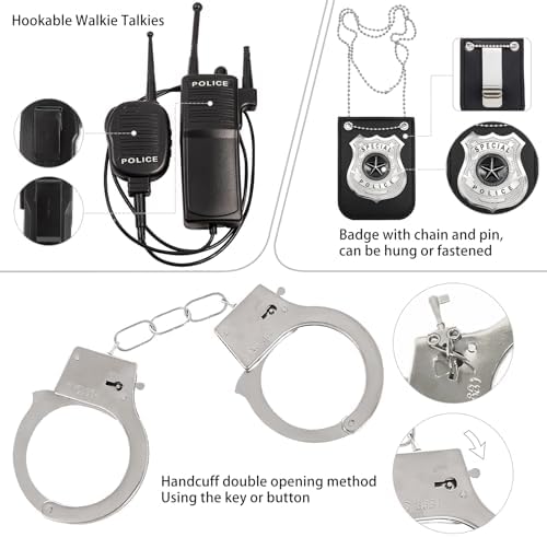 Police Costume Accessories for Kids Role-Play Essential