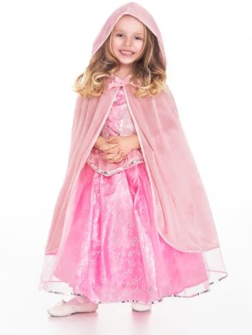 Little Adventures Pink Cloak Girls Costume - Machine Washable Play Party Set