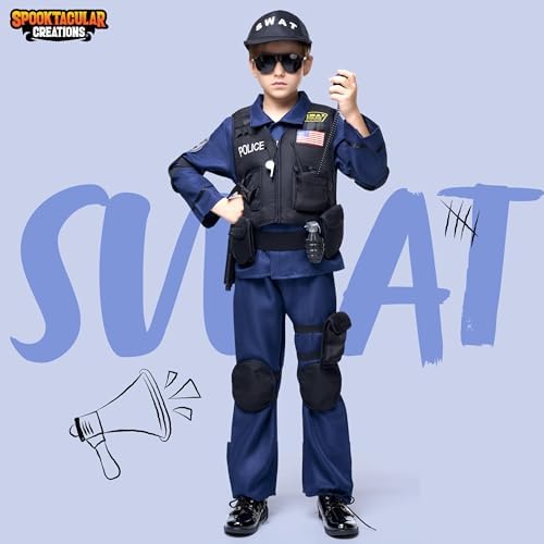 Spooktacular Creations Police SWAT Costume for Kids Halloween Party Costume