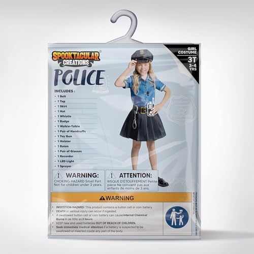 Spooktacular Creations Halloween Police Officer Costume for Girls