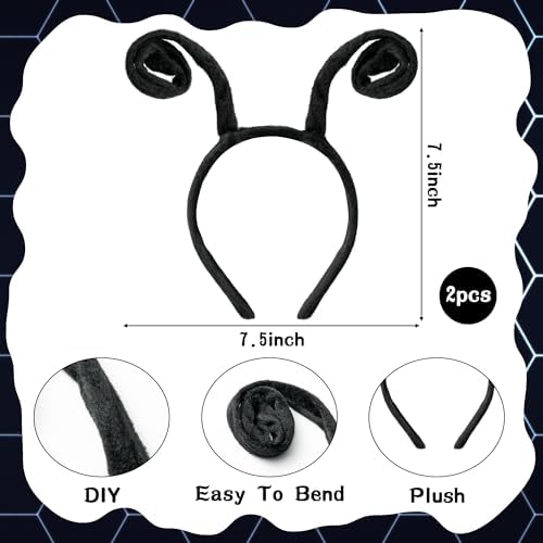 Yopyame Fly Costume Bug Accessories Set Black Velvet