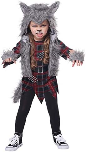Soft warm stylish Wee-Wolf costume for girls
