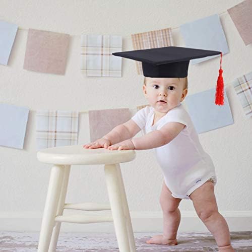 NUOBESTY Kids Graduation Cap Black