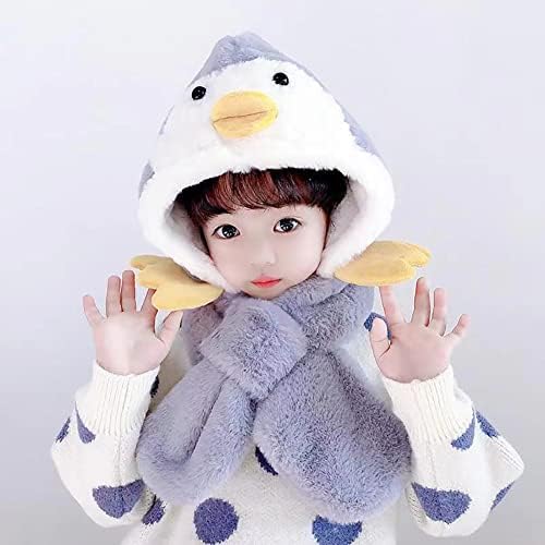 Ztexkee Cartoon Duck Winter Hats Scarves Set for Kids