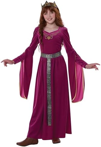 Girls Medieval Fire and Glowing Princess Costume