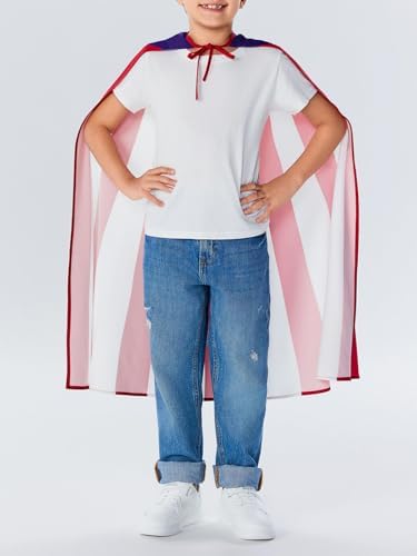 Haloumoning Boys Independence Day Patriotic Cape US Flag for Kids