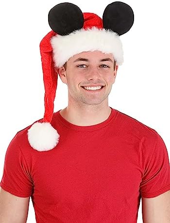 Fun Faux Fur Disney Santa Hat Ears Velour