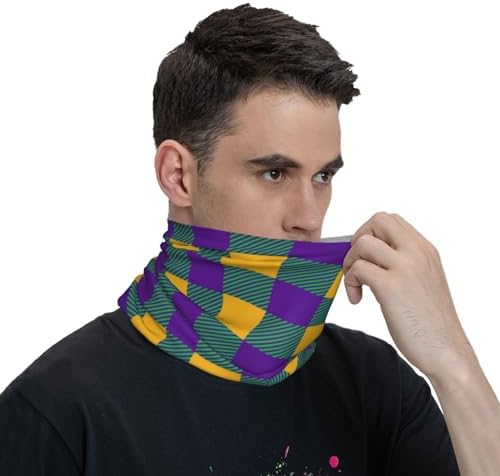 WOEZKEX Unisex Face Cover Magic Wide Wicking Headband UPF 50 Neck Warmer