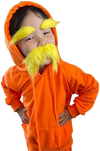 Mustache Eyebrow Halloween Costume for Kids Jolly Mustache Sweatsuit Party Accessory