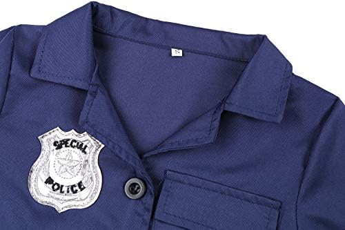 Girls Police Costume Complete Set for Halloween