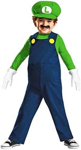 Boys Toddler Super Mario Luigi Costume