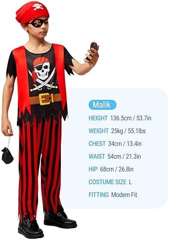 Spooktacular Kids Pirate Costume Set - Halloweenessential for Toddlers