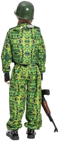 JAZGROM Military Soldier Kids Halloween Costume for Boys Size Chart