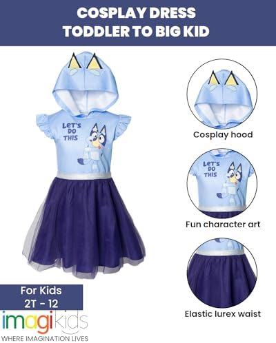 Bluey Bingo Girls Cosplay Dress - Fun Summer Treasure Hunt Set