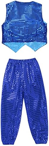 Kids Sequin Hip Hop Jazz Dance Christmas Costume Set