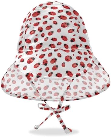 Sun Protection Baby Hat Red Ladybug