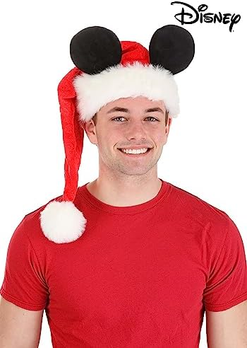 Fun Faux Fur Disney Santa Hat Ears Velour