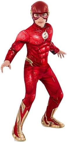Rubies Boys The Flash Movie Deluxe Costume Jumpsuit and Mask