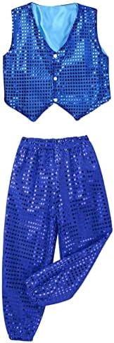 Kids Sequin Hip Hop Jazz Dance Christmas Costume Set