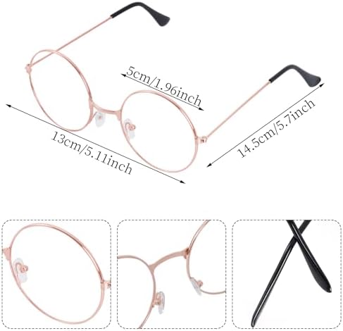 Dxhycc 100th Day Grandpa Costume Set - Glasses Accessories for Grandma Costume