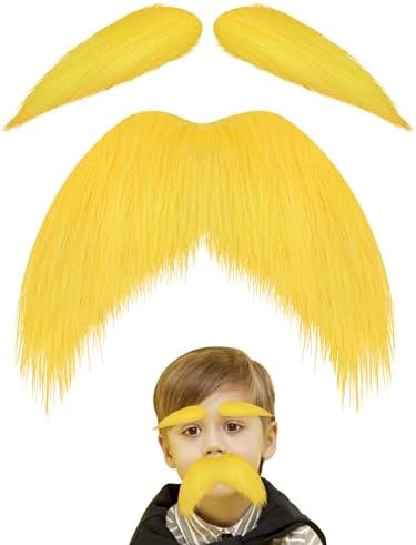 Young Mustaches Yellow Mustache Set for Kids