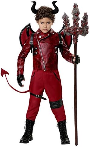 Childrens Boys Halloween Fun Costumes Dear Devils Trick or Treat Black Robe