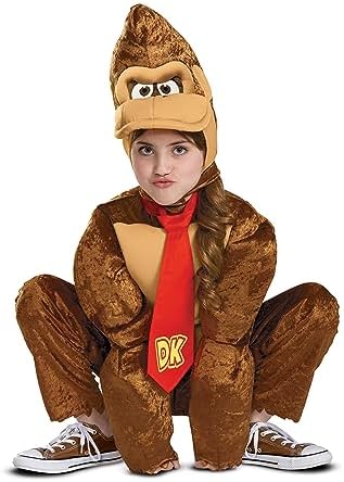 Disguise Boys Donkey Kong Action Costume Super Mario Deli Play Look with Headpiece