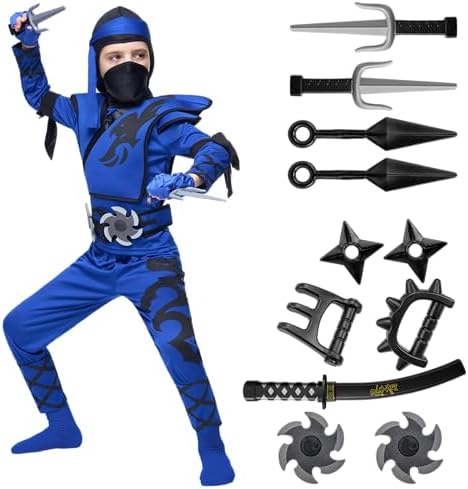 Spooktacular Creations Kids Birdy Blue Ninja Costume for Boys