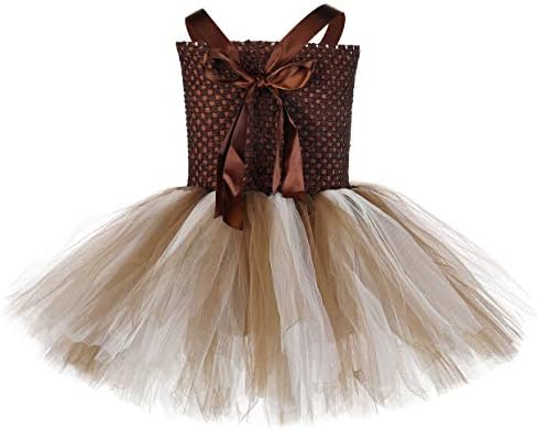Cute Halloween Reindeer Costume for Girls 1-10Y with Fun Headband