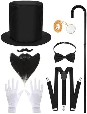 Gatsby 1920s Cosplay Accessories Mens Gentleman Set