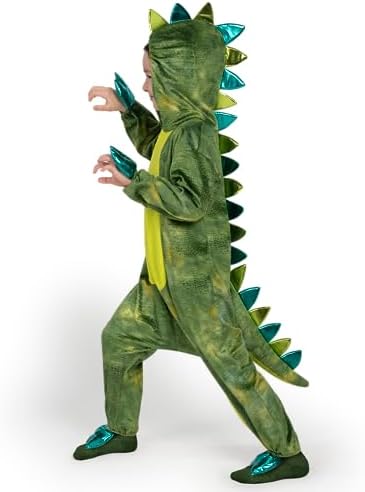 Spooktacular Creations Halloween Jumpsuit for Kids - Shining T-Rex