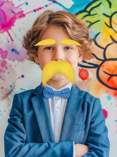 Young Mustaches Yellow Mustache Set for Kids