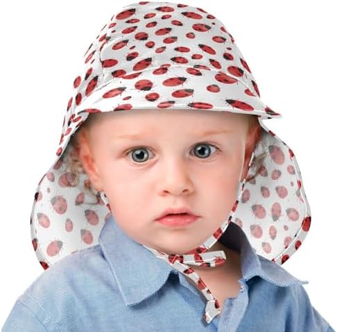 Sun Protection Baby Hat Red Ladybug