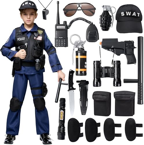 Spooktacular Creations Police SWAT Costume for Kids Halloween Party Costume