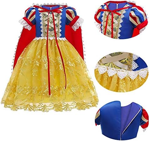 Princess Snow White Costume Set Dress - Halloween Perfect Choice
