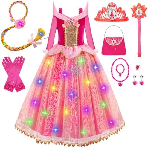 Meland - Sparkling Princess Dress Up Gown for Girls - Posh Elegant P firmware