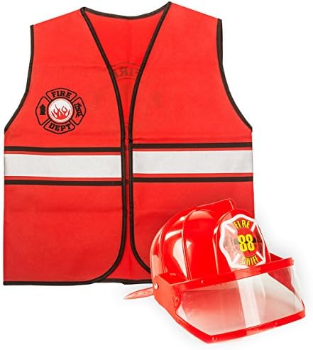 TigerDoe Fireman Costume Firefighters Role-Play Set