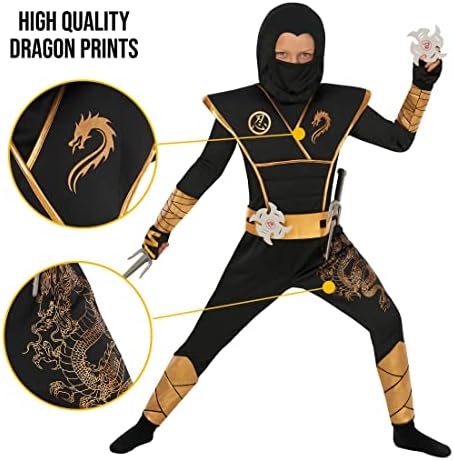 Morph Deluxe Ninja Costume for Kids Boys Set with Accessories