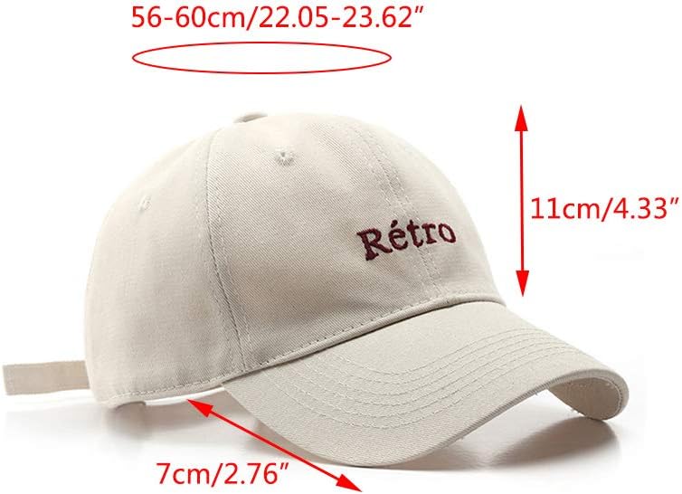 Retro Hip Hop Baseball Cap with Embroidered Letters